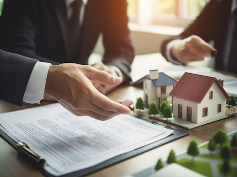 A 3D house and documents